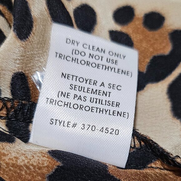 NANETTE LEPORE  LUSCIOUS  100% SILK ANIMAL PRINT DRESS  SIZE 2 - Picture 14 of 14